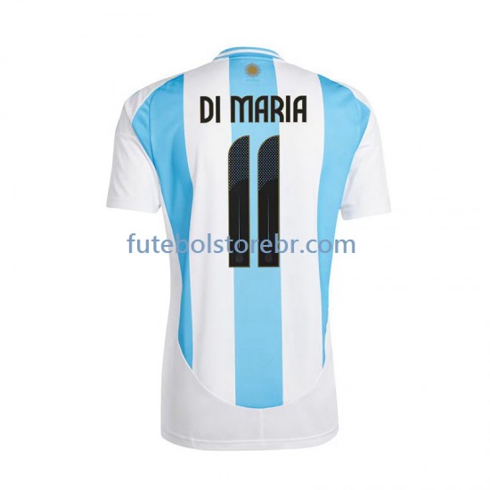 Camisa Argentina Di Maria 11 I 2024 manga curta pro Masculina