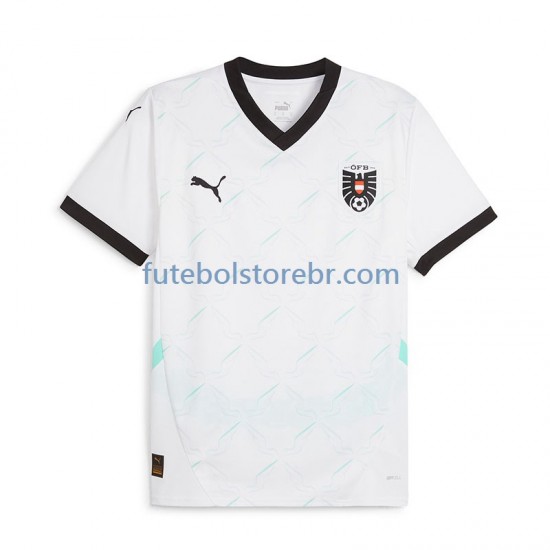 Camisa Áustria II Euro 2024 manga curta pro Masculina