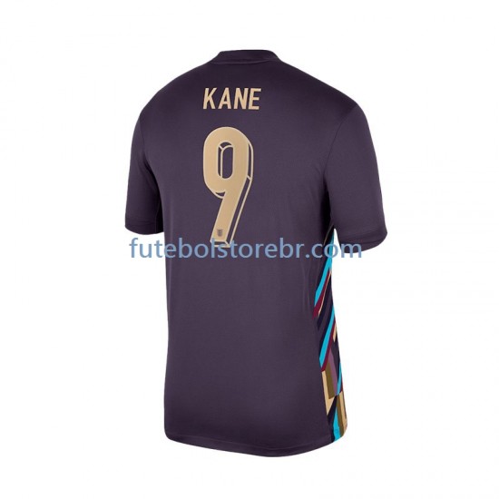 Camisa Inglaterra Harry Kane 9 II Euro 2024 manga curta pro Masculina