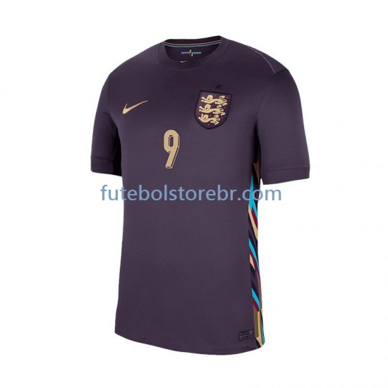 Camisa Inglaterra Harry Kane 9 II Euro 2024 manga curta pro Masculina