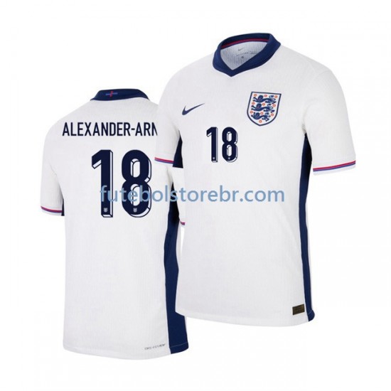 Camisa Inglaterra Trent Alexander-Arnold 18 I Euro 2024 manga curta pro Masculina