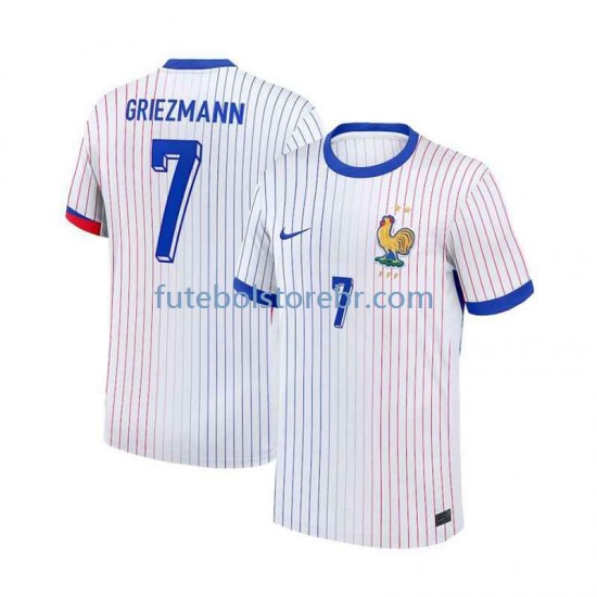 Camisa França Antoine Griezmann 7 II Euro 2024 manga curta pro Masculina