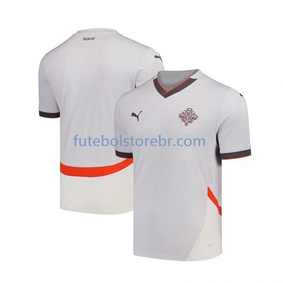 Camisa Islândia II 2024 manga curta pro Masculina