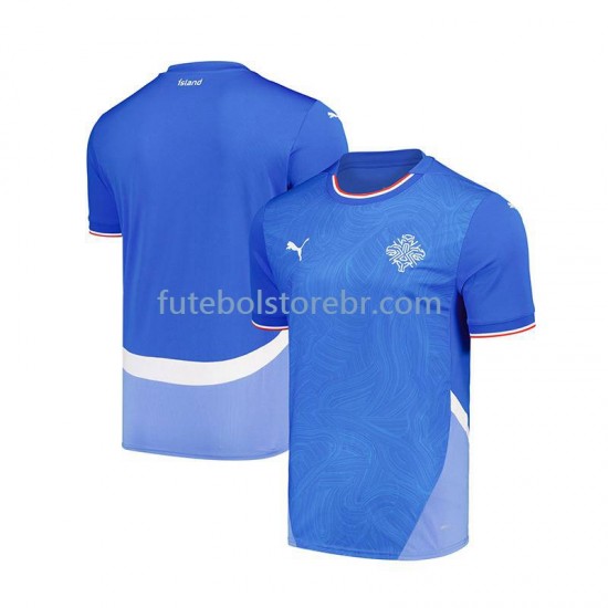 Camisa Islândia I 2024 manga curta pro Masculina