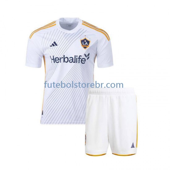 Camisa Los Angeles Galaxy I 2024 manga curta pro Juvenil