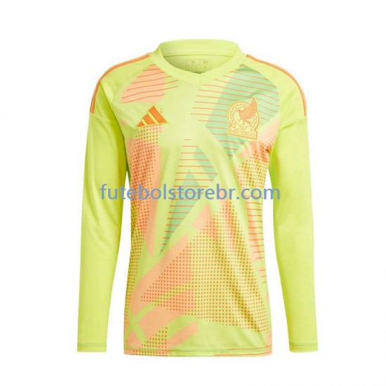 Camisa Goleiro México II Euro 2024 manga longa pro Masculina