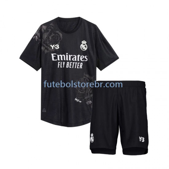 Camisa Goleiro Real Madrid Y3 IIII 2023-2024 manga curta pro Juvenil