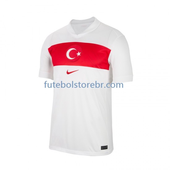 Camisa Turquia I Euro 2024 manga curta pro Masculina