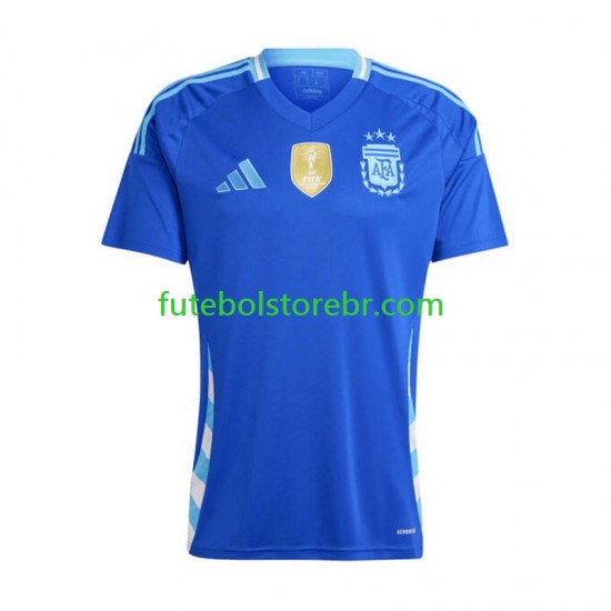 Camisa Argentina Copa America II 2024 manga curta pro Masculina