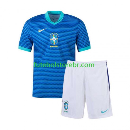 Camisa Brasil Copa America II 2024 manga curta pro Juvenil