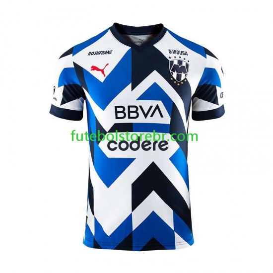 Camisa CF Monterrey III 2023-2024 manga curta pro Masculina