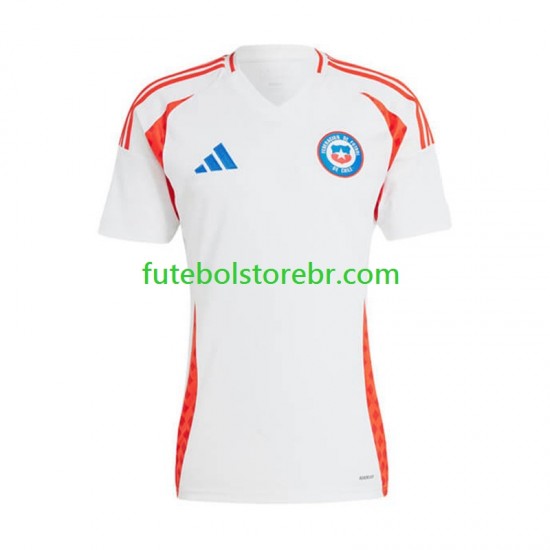 Camisa Chile Copa America II 2024 manga curta pro Masculina