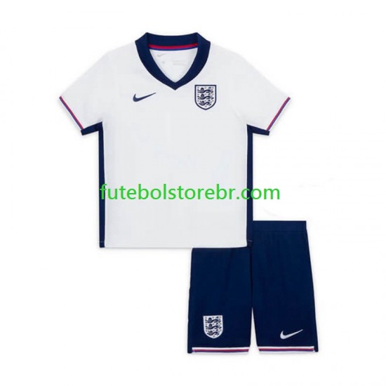 Camisa Inglaterra I Euro 2024 manga curta pro Juvenil