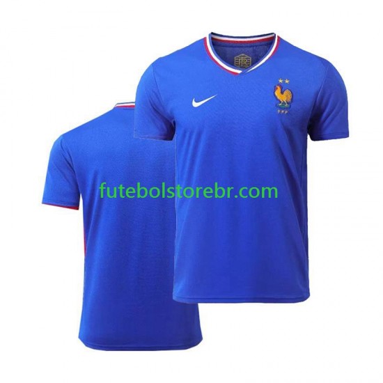 Camisa França I Euro 2024 manga curta pro Masculina