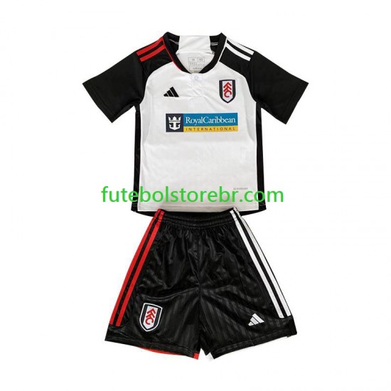 Camisa Fulham I 2023-2024 manga curta pro Juvenil