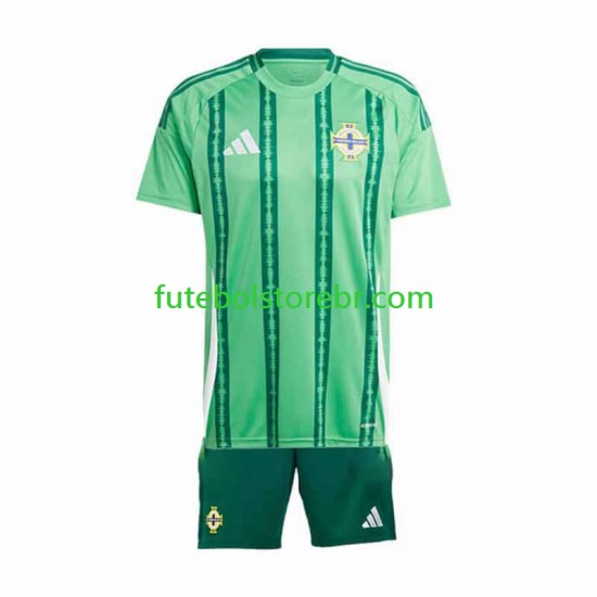 Camisa Irlanda do Norte I 2024 manga curta pro Juvenil