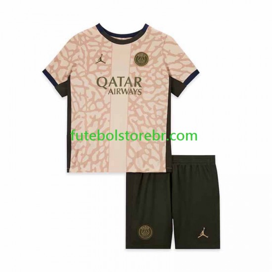 Camisa Paris Saint Germain IIII 2023-2024 manga curta pro Juvenil