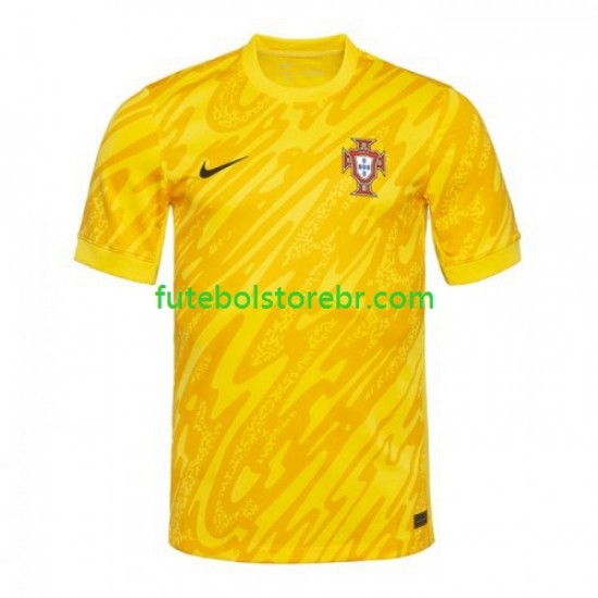 Camisa Goleiro Portugal I Euro 2024 manga curta pro Masculina