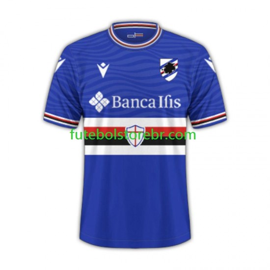 Camisa Sampdoria I 2023-2024 manga curta pro Masculina