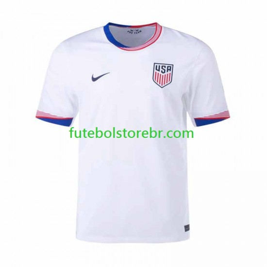 Camisa Estados Unidos I 2024 manga curta pro Masculina