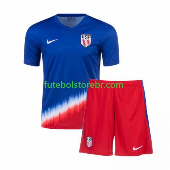 Camisa Estados Unidos II 2024 manga curta pro Juvenil