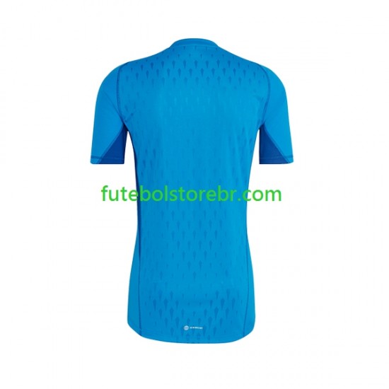 Camisa Goleiro Argentina III 2023 manga curta pro Masculina