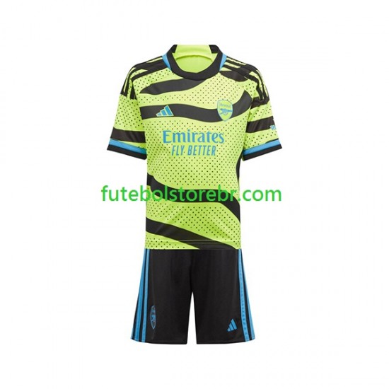 Camisa Arsenal II 2023-2024 manga curta pro Juvenil