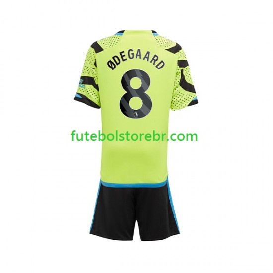 Camisa Arsenal Odegaard 8 II 2023-2024 manga curta pro Juvenil