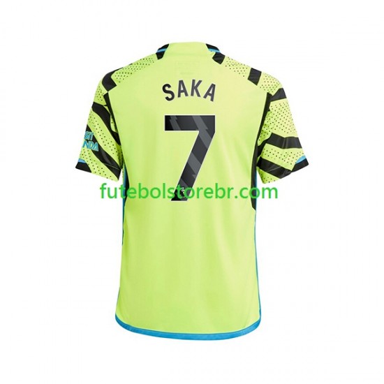 Camisa Arsenal Saka 7 II 2023-2024 manga curta pro Masculina