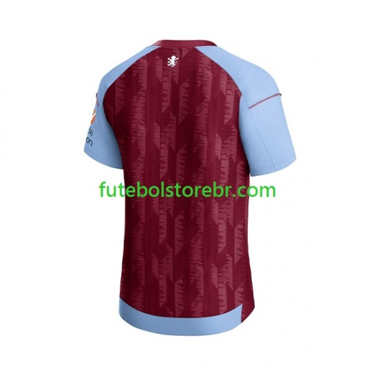 Camisa Aston Villa I 2023-2024 manga curta pro Masculina