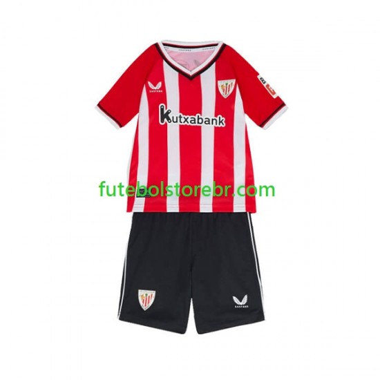 Camisa Athletic Club I 2023-2024 manga curta pro Juvenil