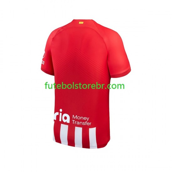 Camisa Atlético de Madrid I 2023-2024 manga curta pro Masculina