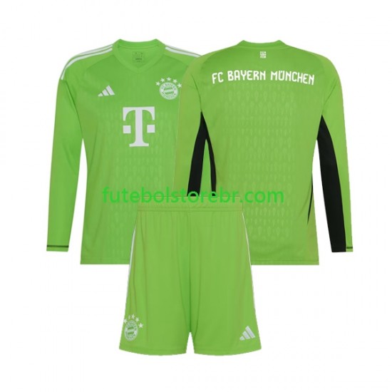 Camisa Goleiro Bayern de Munique II 2023-2024 manga longa pro Juvenil