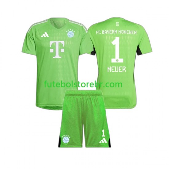 Camisa Goleiro Bayern de Munique Manuel Neuer 1 II 2023-2024 manga curta pro Juvenil