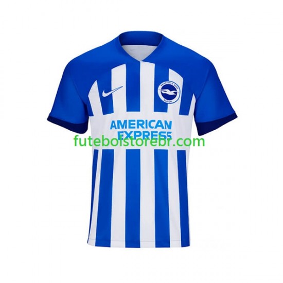 Camisa Brighton Hove Albion I 2023-2024 manga curta pro Masculina