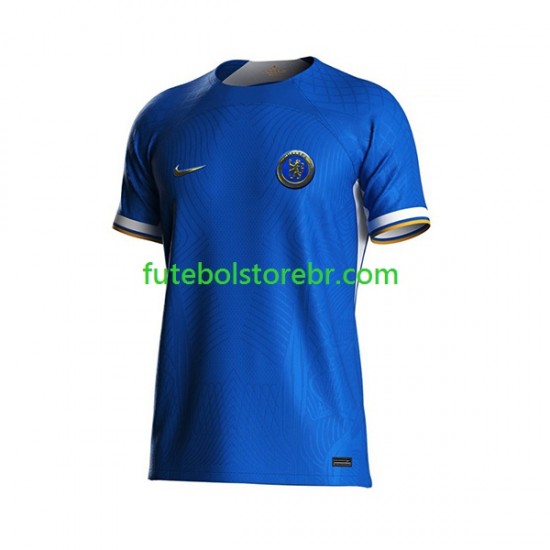 Camisa Chelsea FC I 2023-2024 manga curta pro Masculina