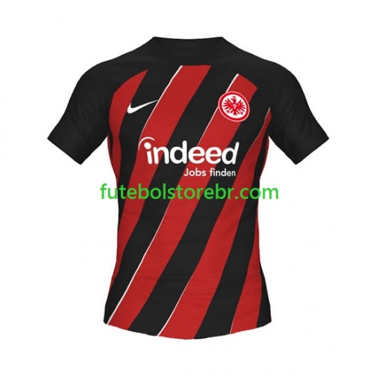 Camisa Eintracht Frankfurt I 2023-2024 manga curta pro Masculina