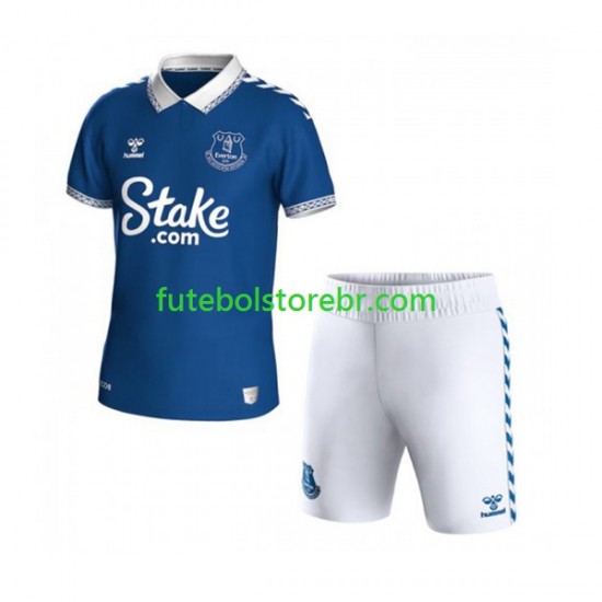 Camisa Everton I 2023-2024 manga curta pro Juvenil