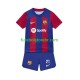 Camisa FC Barcelona Frenkie de Jong 21 I 2023-2024 manga curta pro Juvenil