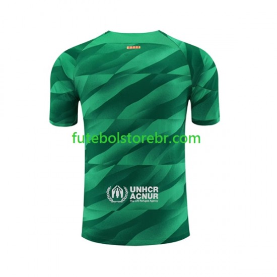 Camisa Goleiro FC Barcelona I 2023-2024 manga curta pro Masculina