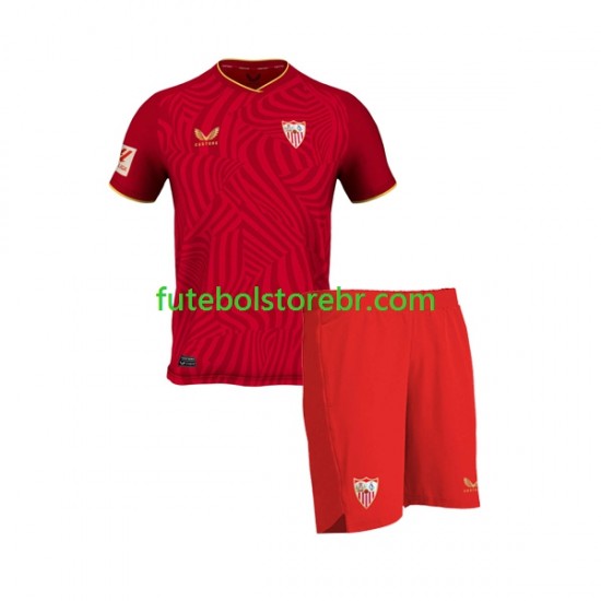 Camisa FC Sevilla II 2023-2024 manga curta pro Juvenil