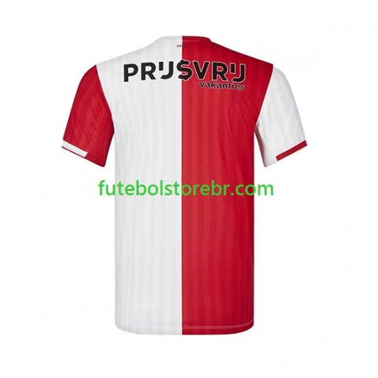 Camisa Feyenoord Rotterdam I 2023-2024 manga curta pro Masculina