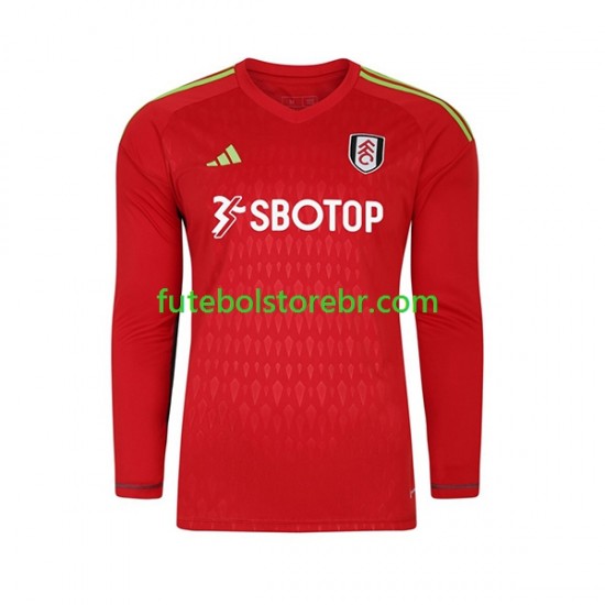 Camisa Goleiro Fulham I 2023-2024 manga longa pro Masculina