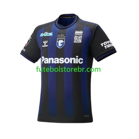 Camisa Gamba Osaka I 2023 manga curta pro Masculina