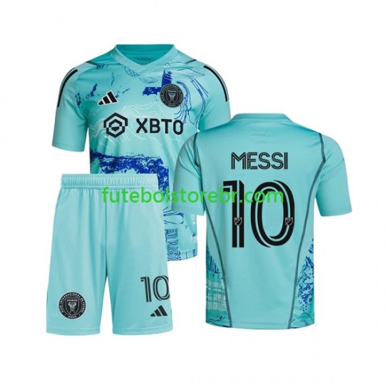 Camisa Inter Miami Lionel Messi 10 Special I 2023-2024 manga curta pro Juvenil