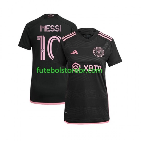 Camisa Inter Miami Lionel Messi 10 II 2023 manga curta pro Feminino