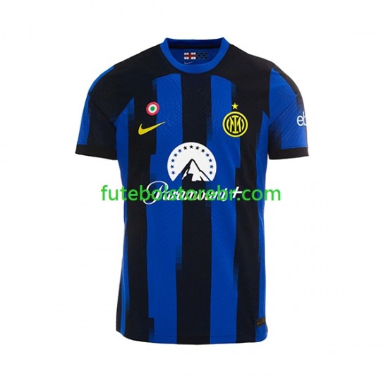 Camisa Internazionale I 2023-2024 manga curta pro Masculina