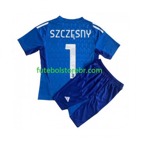 Camisa Goleiro Juventus Wojciech Szczesny 1 I 2023-2024 manga curta pro Juvenil