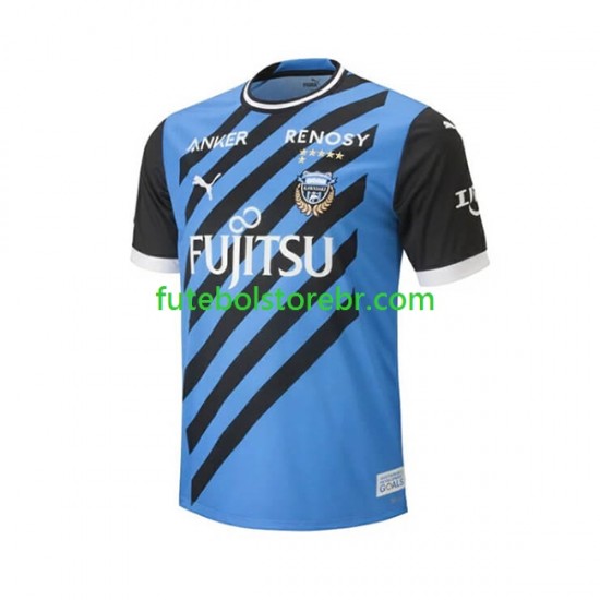 Camisa Kawasaki Frontale I 2023 manga curta pro Masculina