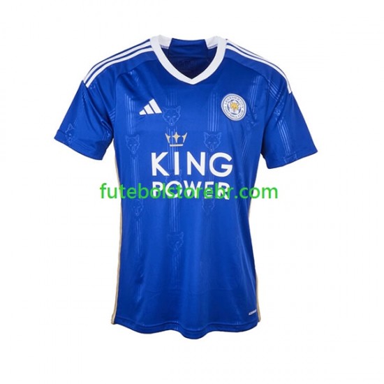 Camisa Leicester City I 2023-2024 manga curta pro Masculina